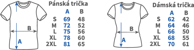 Trička pánská a dámská